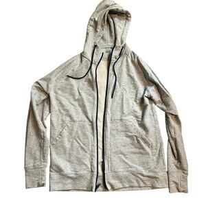 Myles active hoodie zip up grey size med